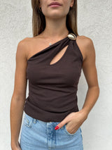 Top monospalla MORO - VICOLO