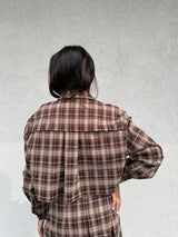 Camicia crop check - VICOLO