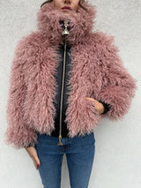 Ecopelliccia mongolia ROSA ANTICO - SILENCE LIMITED