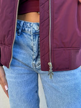 Bomber nylon BORDEAUX - PATRIZIA PEPE