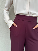 Pantalone fluido BORDEAUX - VICOLO