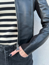 Giubbino biker in pelle - PATRIZIA PEPE