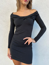 Abito torchon NERO - PATRIZIA PEPE