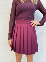 Gonna pieghe BORDEAUX - HINNOMINATE