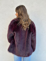 Ecopelliccia fluffy BORDEAUX - PATRIZIA PEPE