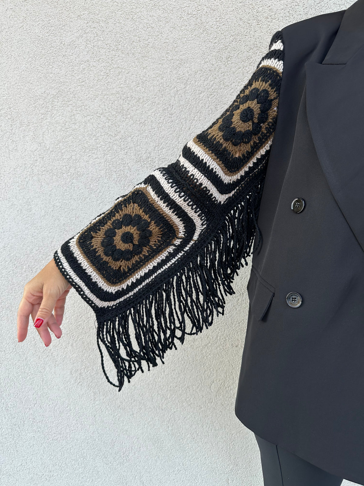 Giacca manica crochet - VICOLO
