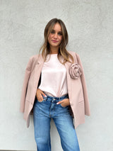 Giacca fiore ROSA CIPRIA - VICOLO