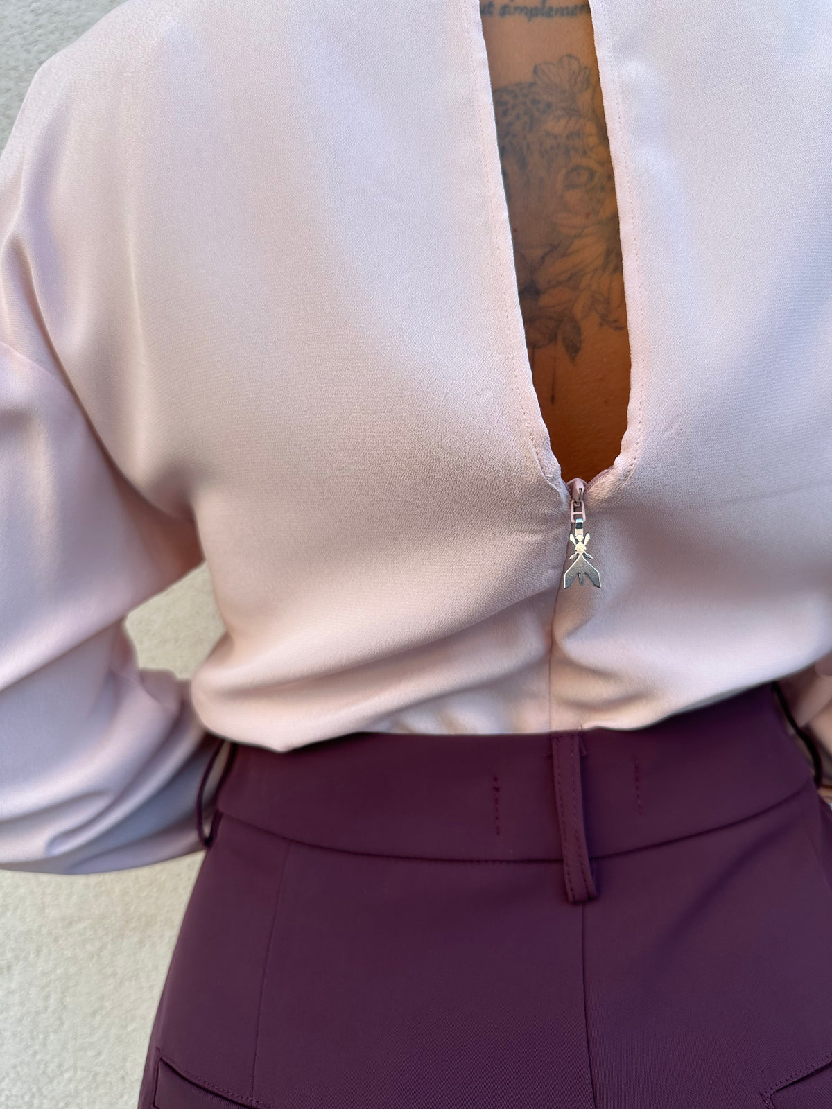 Camicia scollo profondo ROSA - PATRIZIA PEPE