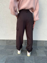 Pantalone cargo CIOCCOLATO - VICOLO
