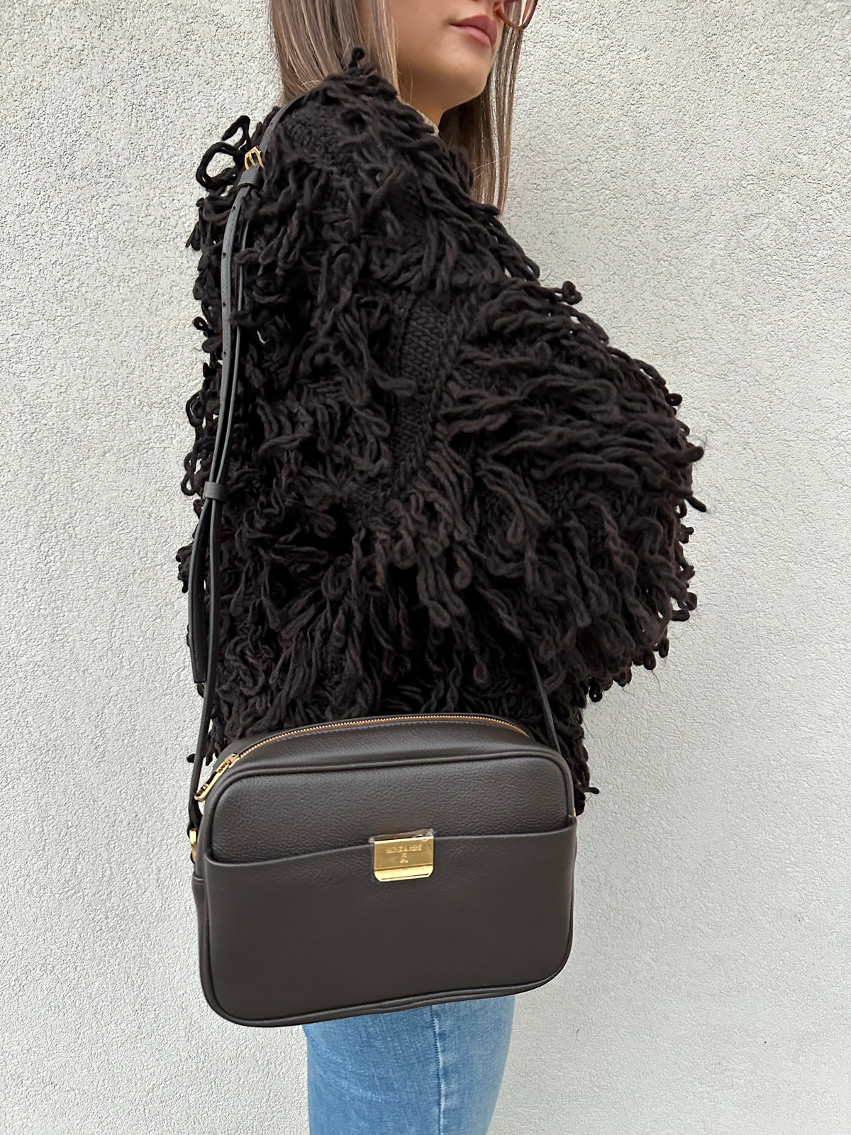 Borsa tracolla basic MORO - PATRIZIA PEPE