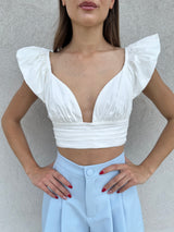 Top romantico BIANCO - SILENCE LIMITED