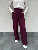 Pantalone fluido BORDEAUX - VICOLO