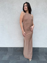 Abito KEIRA caramello - SILENCE LIMITED