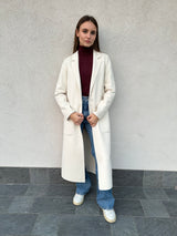 Cappotto lungo PANNA - VICOLO