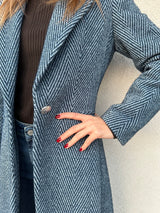 Cappotto spigato lurex - SILENCE LIMITED