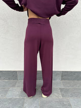 Pantalone tuta MELANZANA - KONTATTO