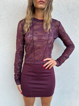 Maglia pizzo BORDEAUX - PATRIZIA PEPE