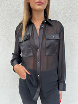 Camicia trasparente NERA - SILENCE LIMITED