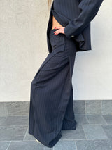 Pantalone gessato blu navy - VICOLO