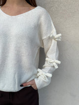 Maglione fiocchetti PANNA - KONTATTO