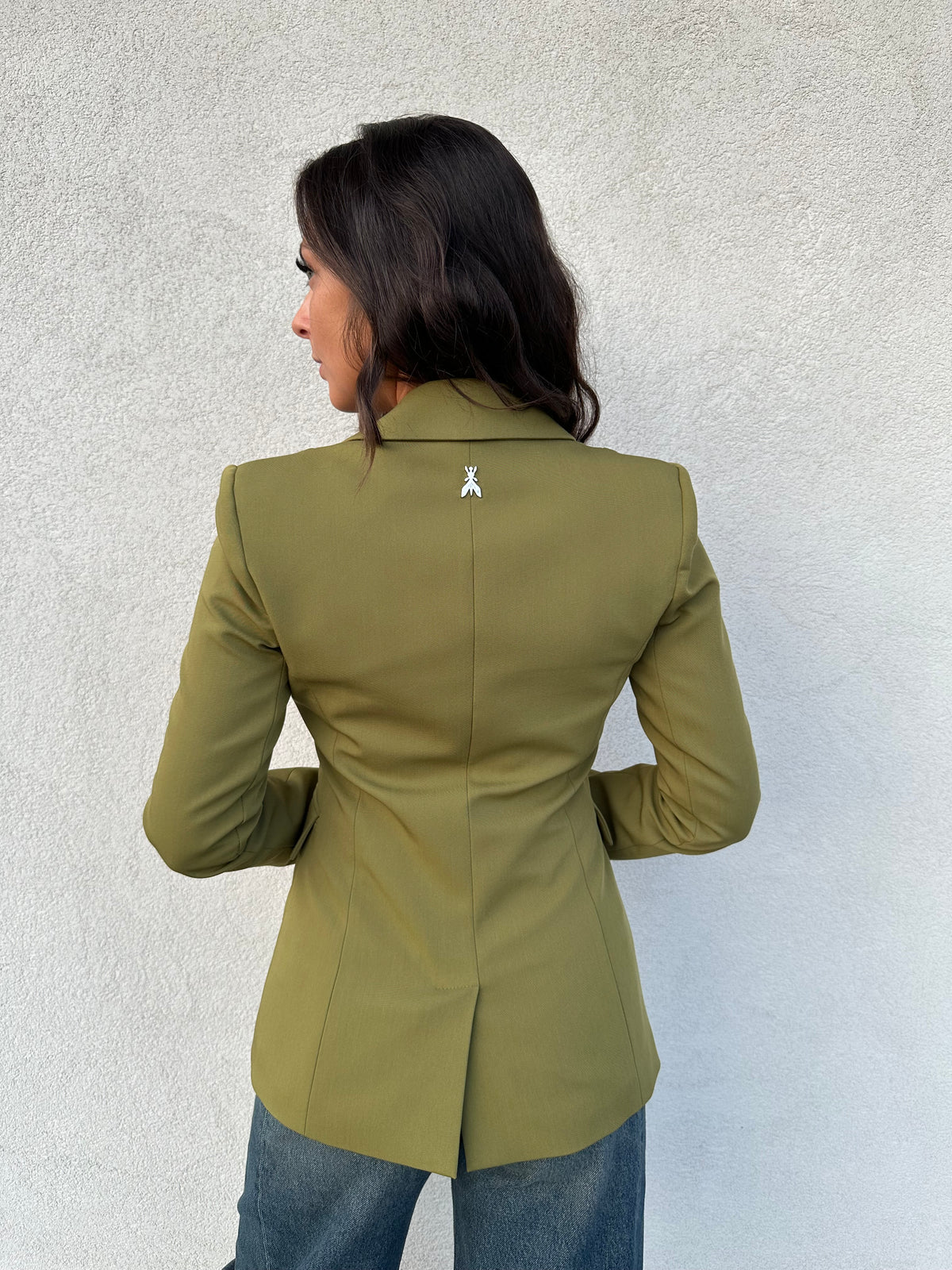 Giacca slim VERDE OLIVA - PATRIZIA PEPE