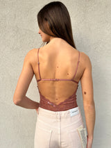 Body pizzo TERRACOTTA - PATRIZIA PEPE