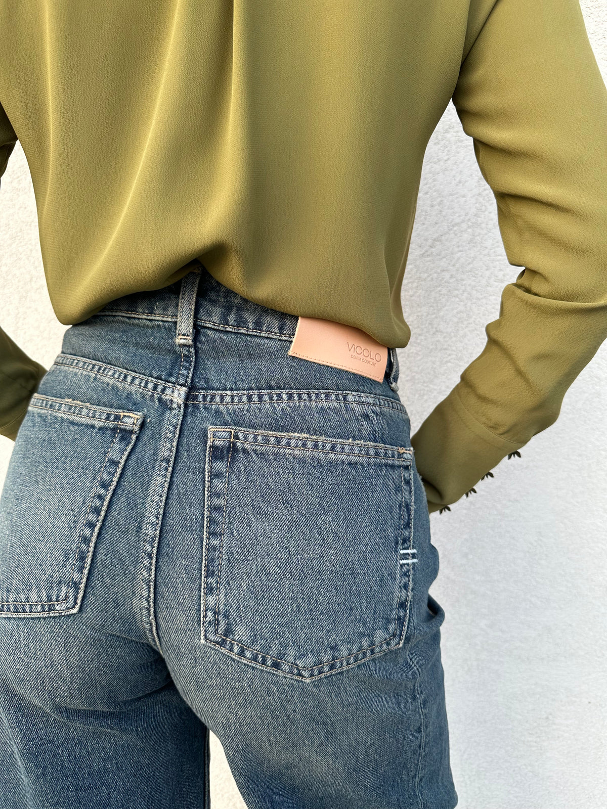 Jeans barrel CHIARA vintage blue - VICOLO