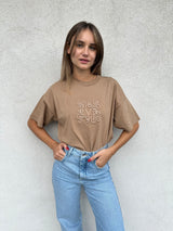 T-shirt logo ricamo BISCOTTO - VICOLO