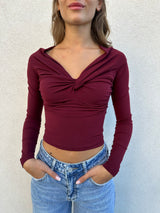 Maglia torchon BORDEAUX - PATRIZIA PEPE