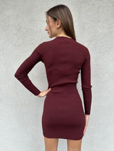 Abito spacchetto BORDEAUX - VICOLO