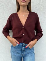 Cardigan BORDEAUX - VICOLO