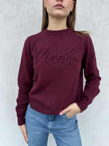 Maglioncino logo BORDEAUX - VICOLO