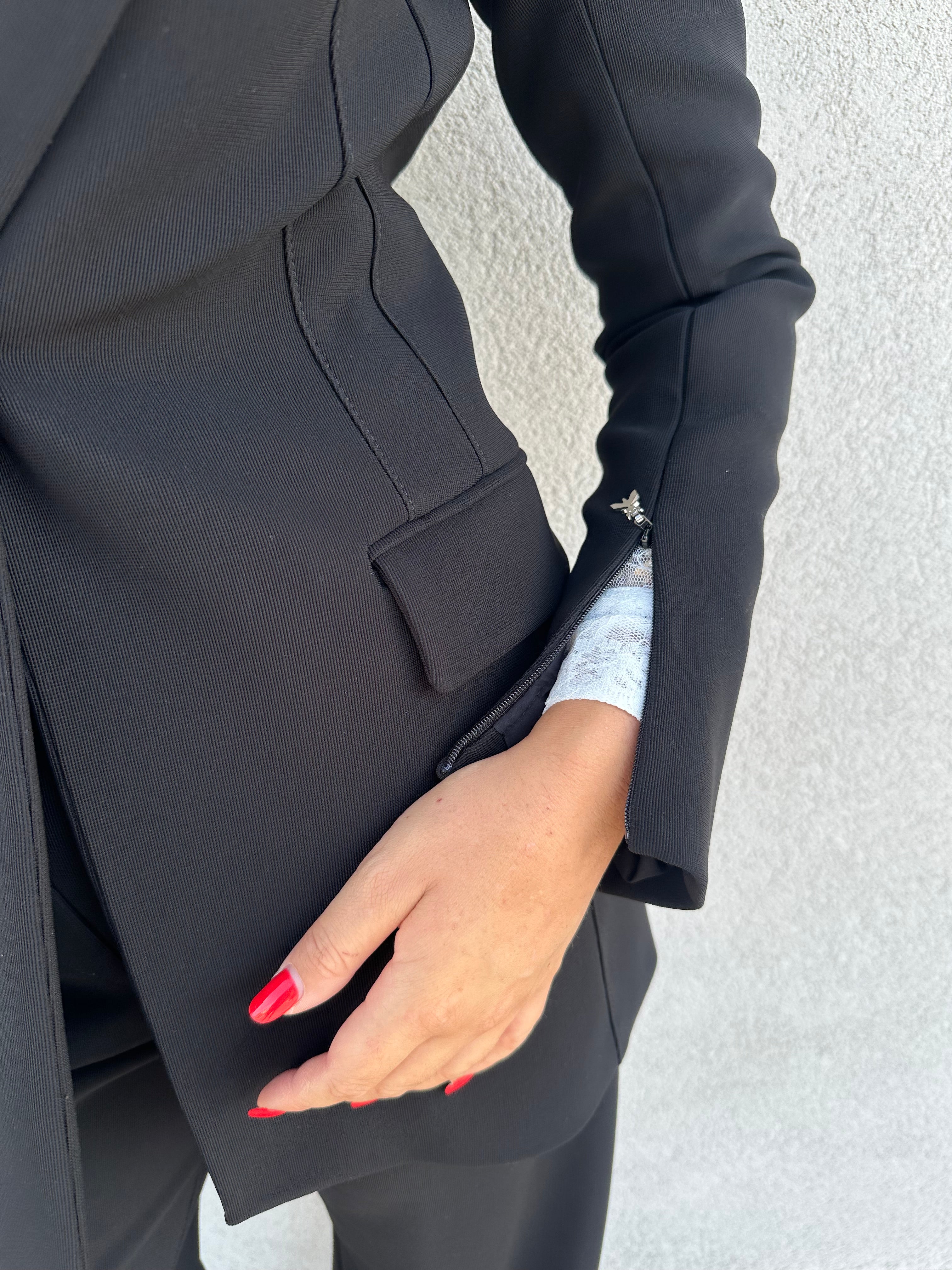 Giacca slim NERA - PATRIZIA PEPE