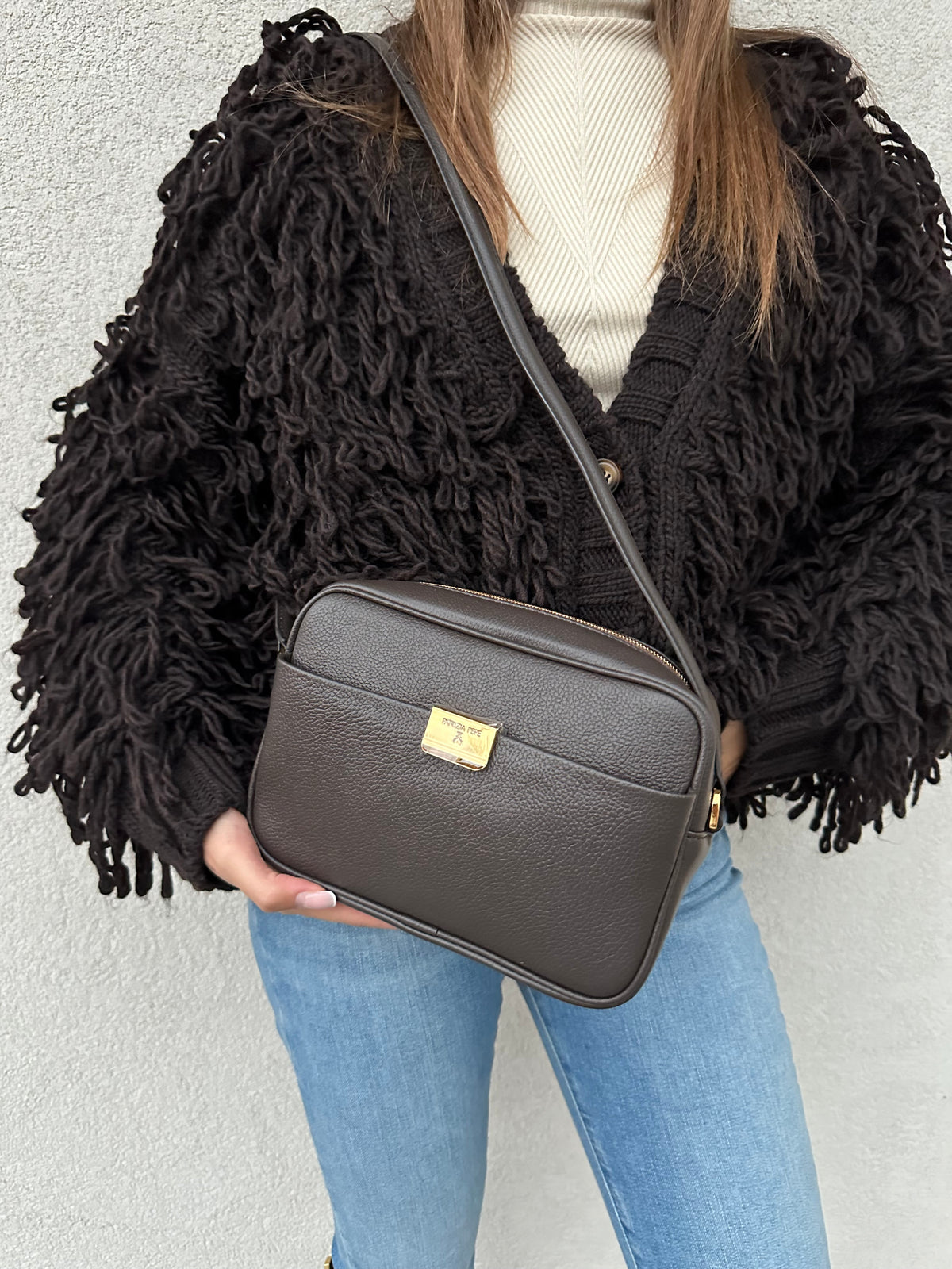 Borsa tracolla basic MORO - PATRIZIA PEPE