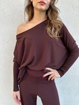 Maglia scollo barca MORO - KONTATTO