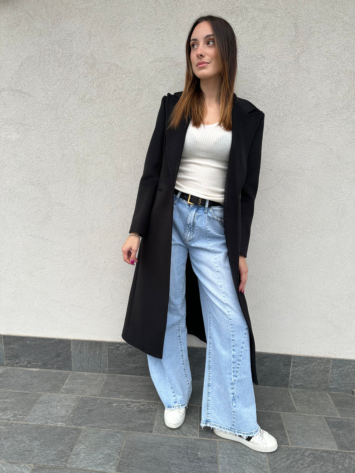 Cappotto lungo NERO - SILENCE LIMITED