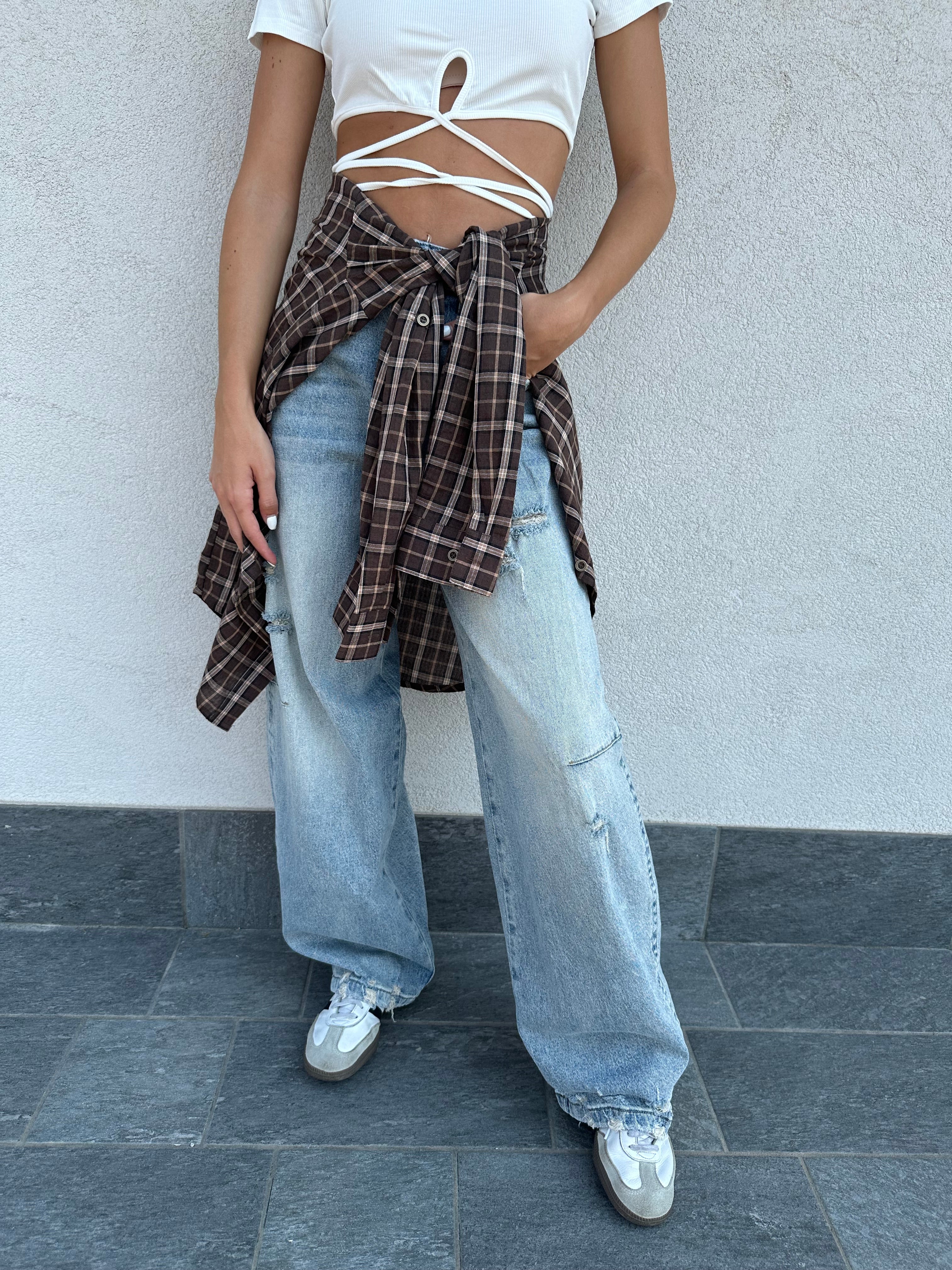 Camicia BROWN CHECK - ANNAROCK