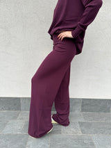 Pantalone tuta MELANZANA - KONTATTO