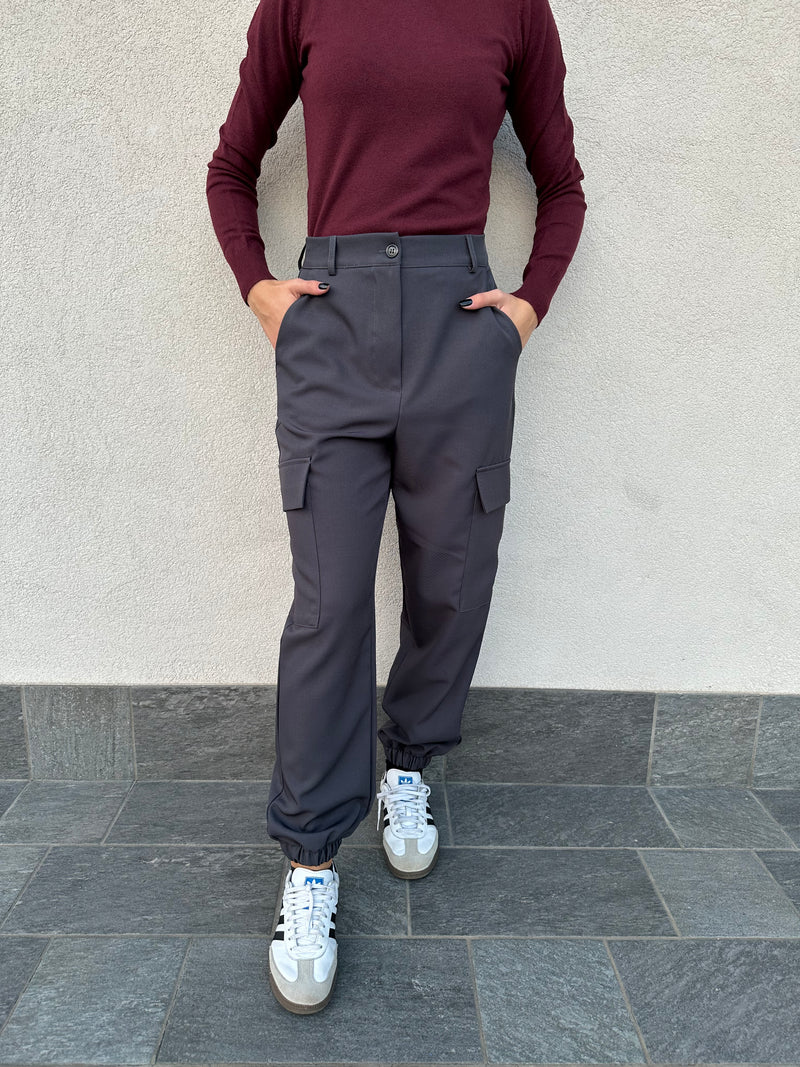 Pantalone cargo PIOMBO - VICOLO