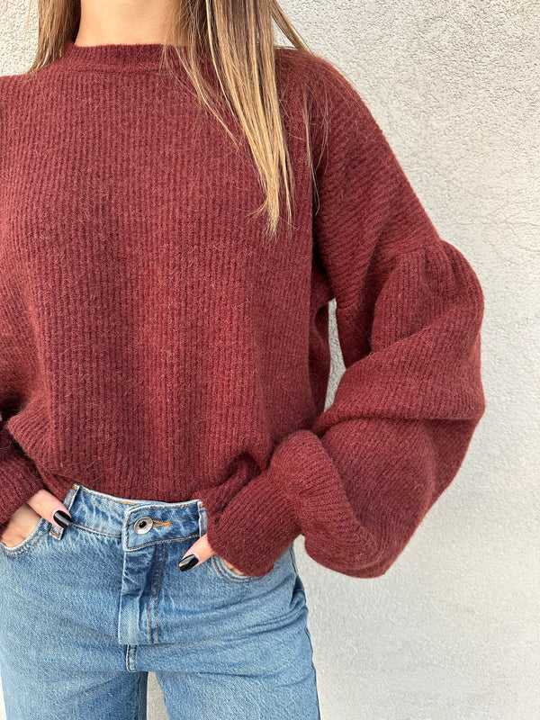 Maglioncino baloon BORDEAUX - VICOLO