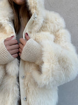 Ecopelliccia fluffy panna - PATRIZIA PEPE