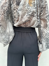 Pantalone fluido NERO - VICOLO