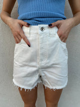Shorts in denim bianco - PATRIZIA PEPE