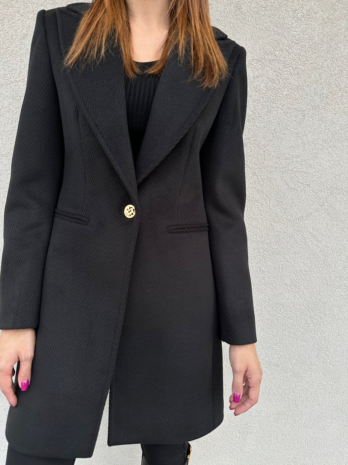 Cappotto corto NERO - SILENCE LIMITED