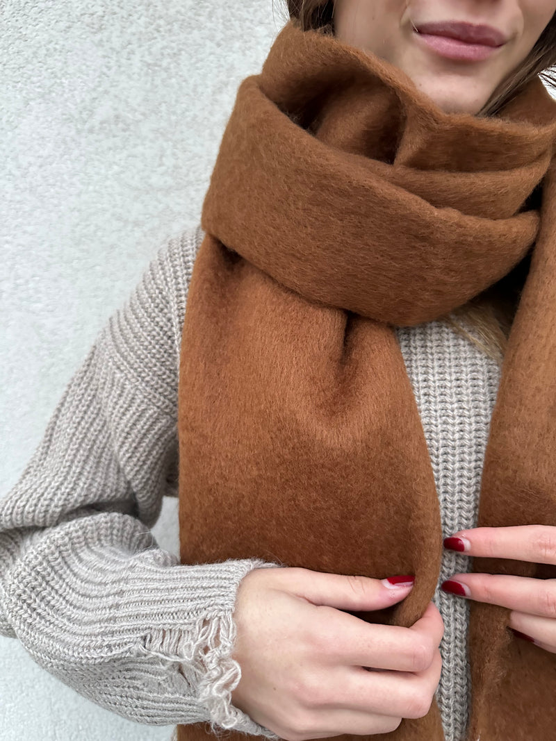 Maxi sciarpa COGNAC - HINNOMINATE