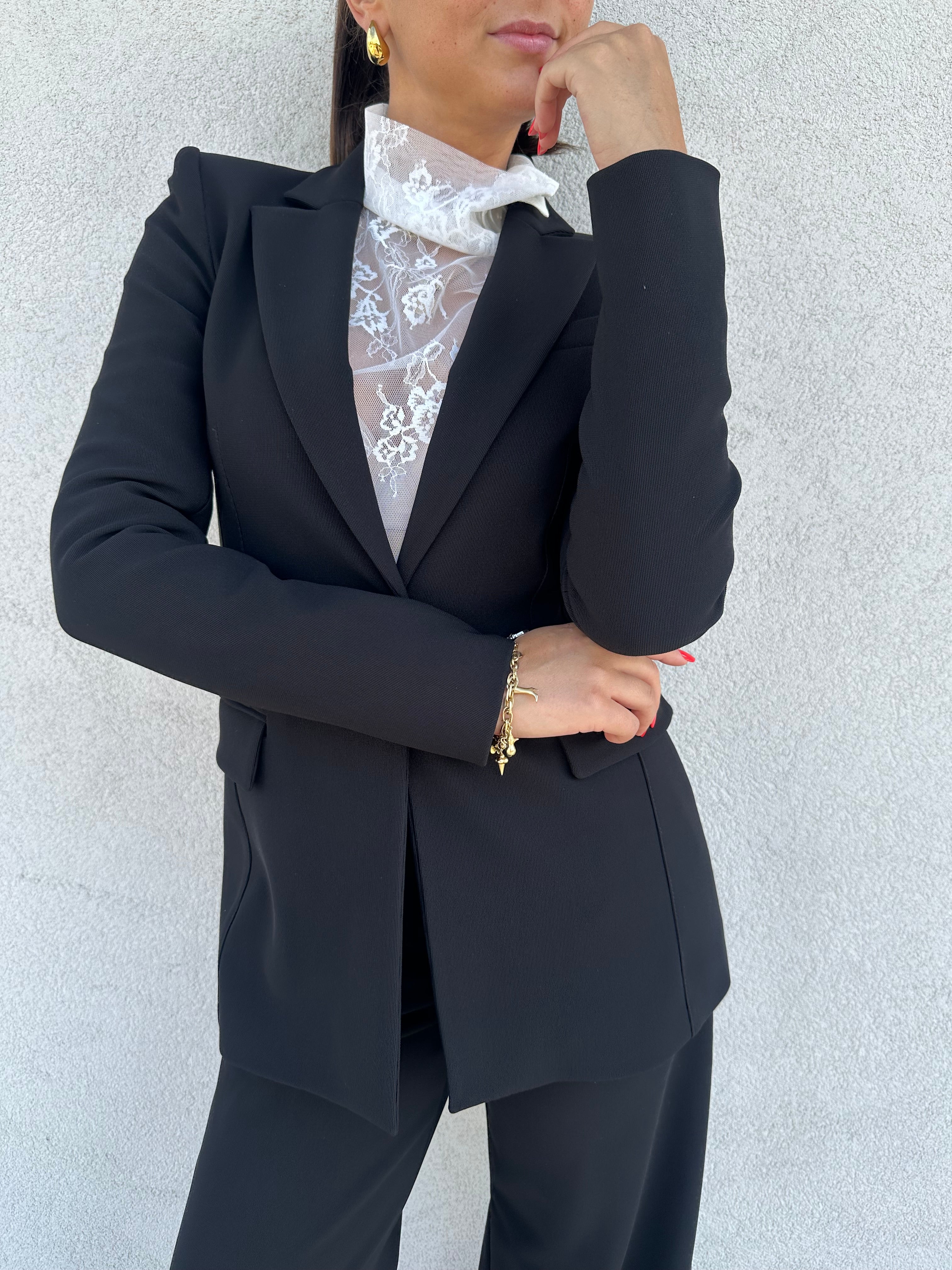 Giacca slim NERA - PATRIZIA PEPE