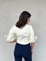 Maglia fiocchi PANNA - VICOLO