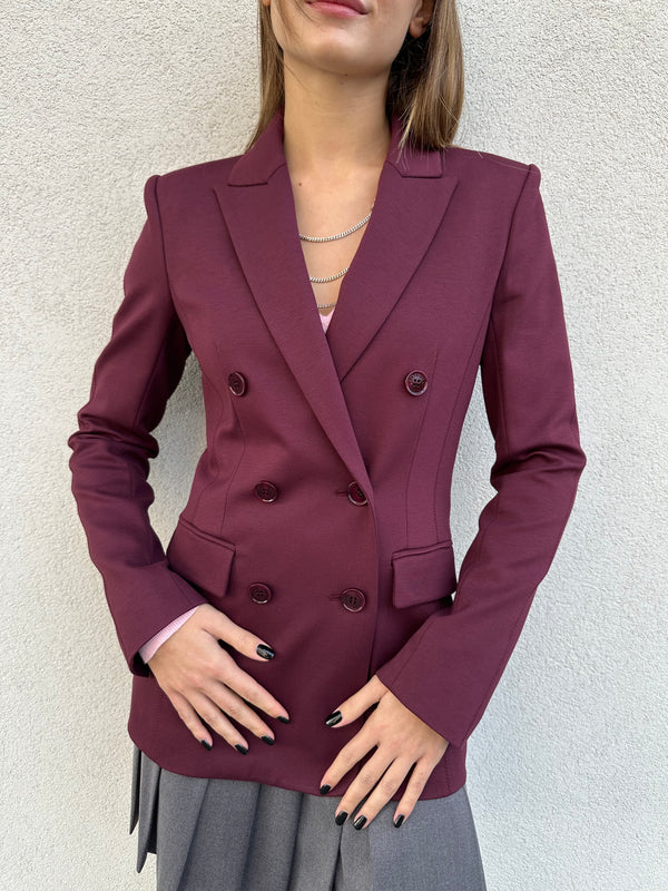 Giacca doppiopetto BORDEAUX - PATRIZIA PEPE