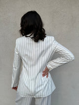 Giacca gessata BIANCA - HINNOMINATE