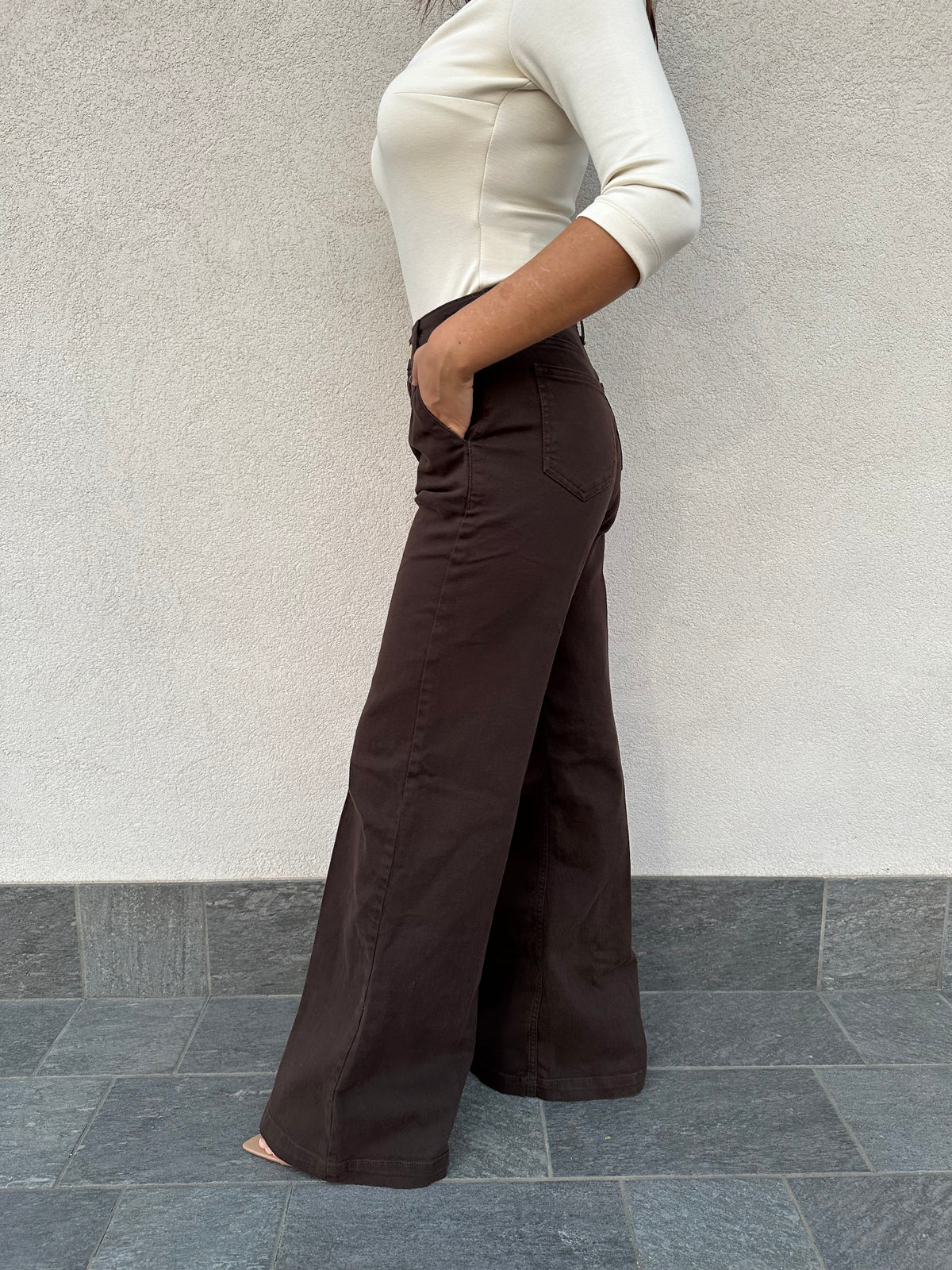 Jeans palazzo ELENA moro - VICOLO